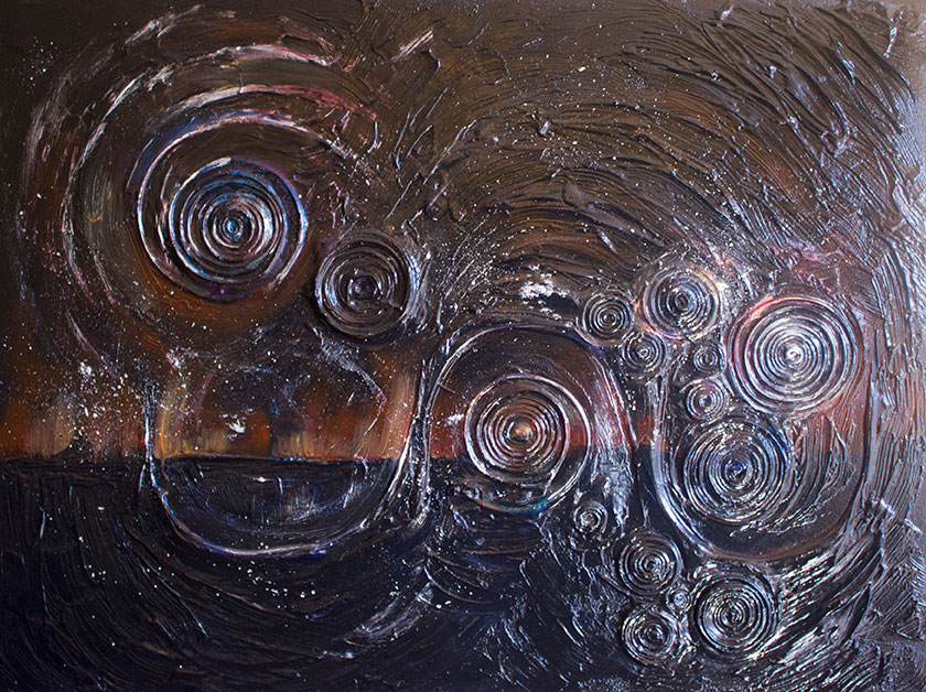 myelin singularity mixed media on canvas